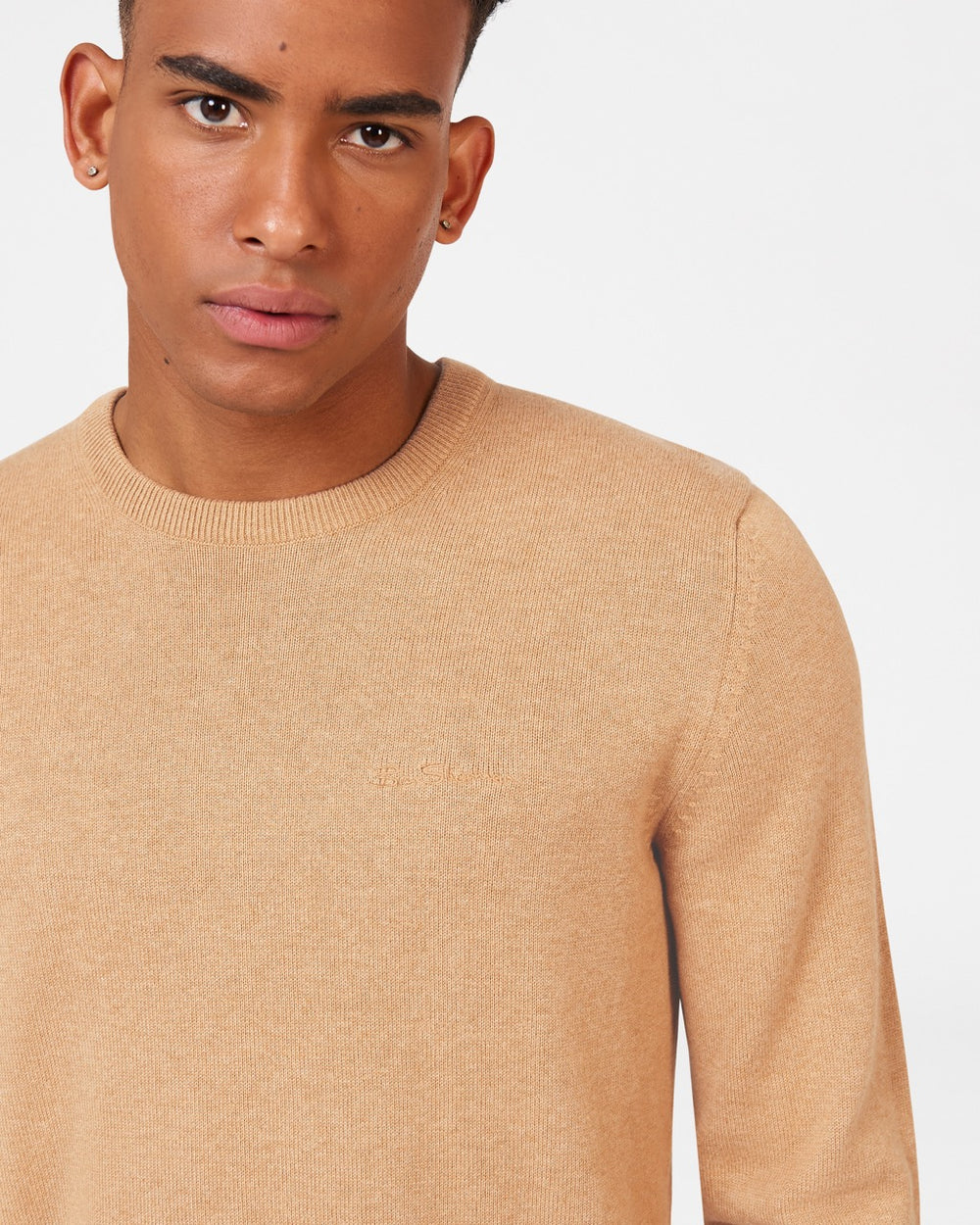 Knitwear Ben Sherman Signature Crewneck Grise | JZW-12080363